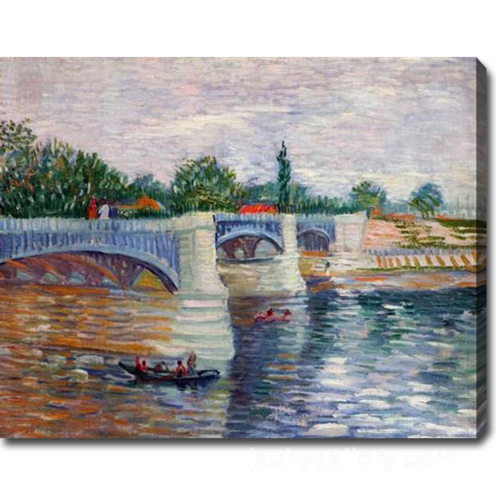The Seine with the Pont de la Grande Jatte, Van Gogh painting